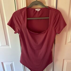 Elegant Red Women's Top